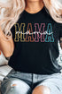 Black MAMA Crew Neck Graphic Tee